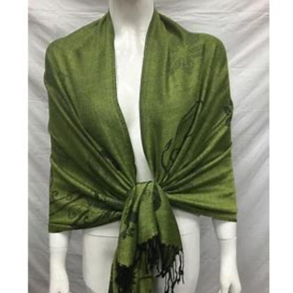 Green Pashmina Scarf